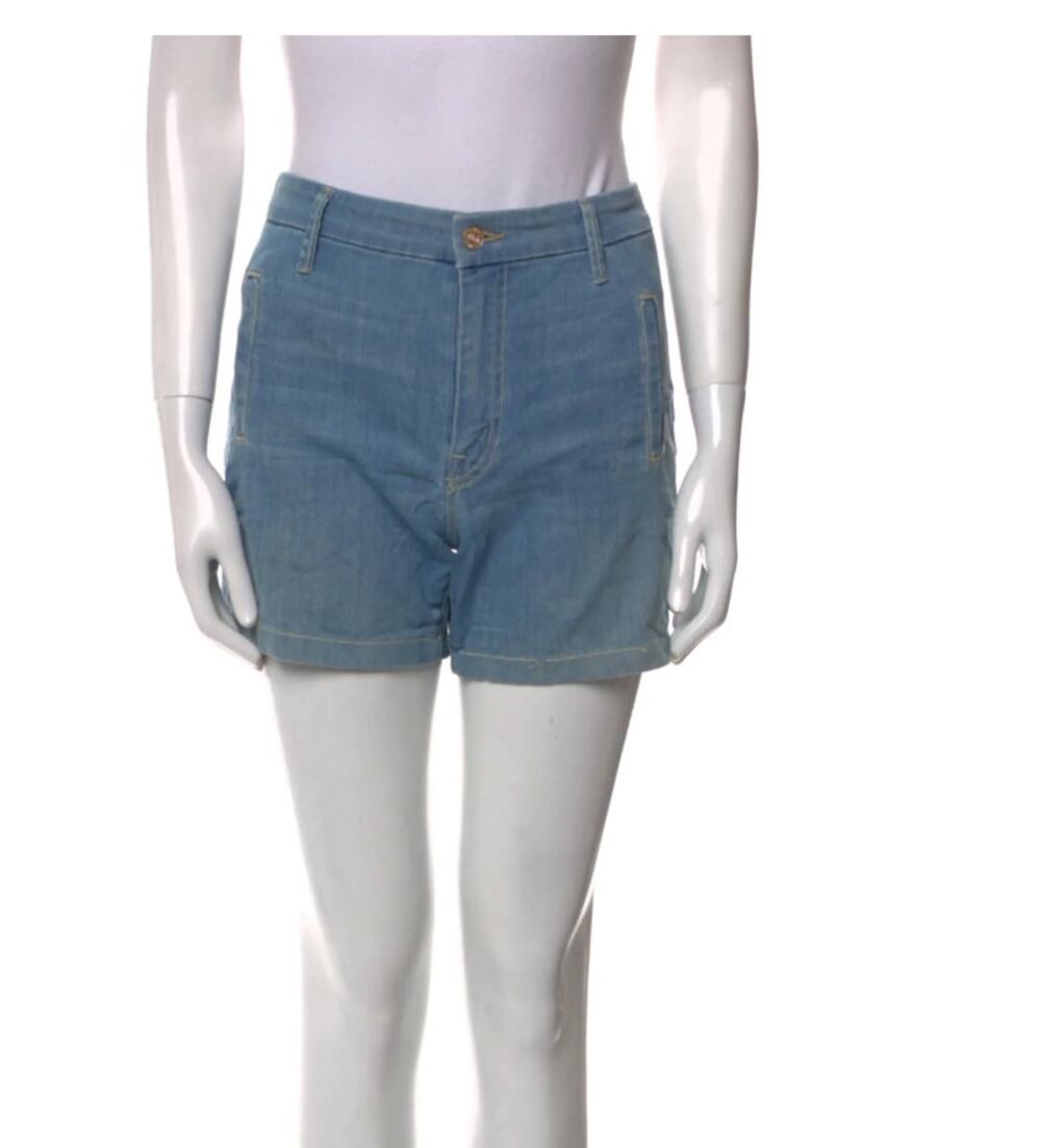 MOTHER Women's The Drama Shorts Forever Blue Denim Sz 29 Midrise Jeans